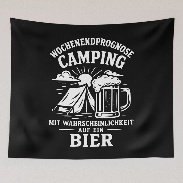 Item preview, Camping Weekend Forecast With Beer designed and sold by LuminOrb.