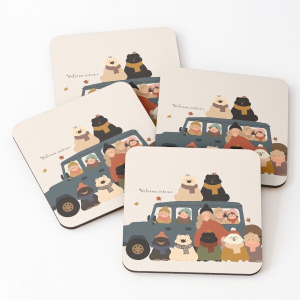 Item preview, Cute Autumn Dogs Illustration designed and sold by kelsangstudio.