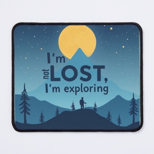 Item preview, I'm not lost, I'm exploring sticker designed and sold by PeakPulseStudio.