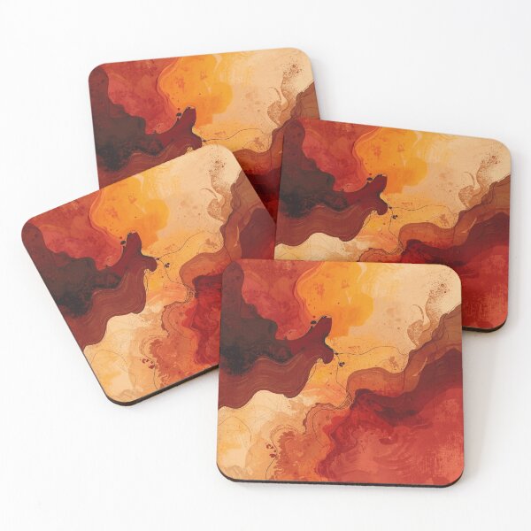 Item preview, Golden Autumn Rust Abstract designed and sold by ArtBySylvia.