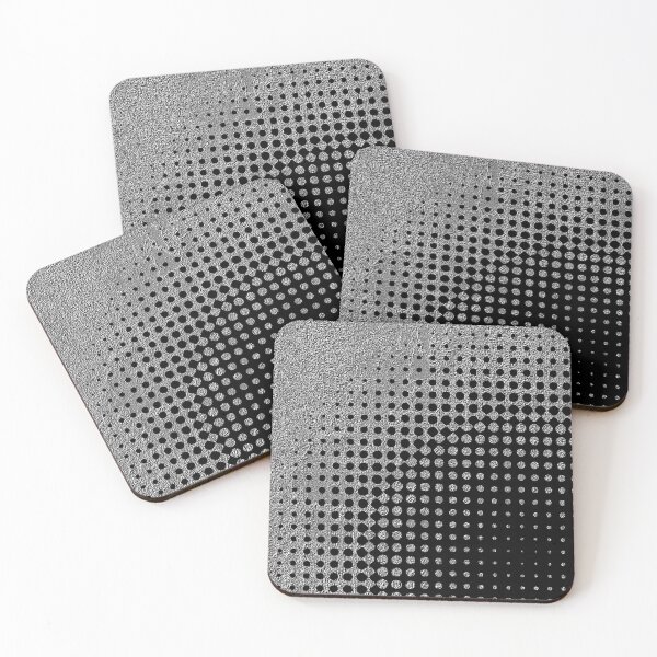 Item preview, Silver black halftone designed and sold by Bazarstreet.