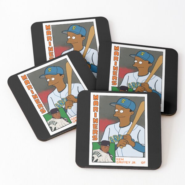Item preview, Homer At The Bat Ken Griffey Jr Simpsons Parody Mariners Baseball Card designed and sold by Billacookiex.