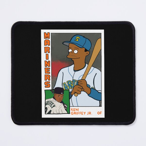 Item preview, Homer At The Bat Ken Griffey Jr Simpsons Parody Mariners Baseball Card designed and sold by Billacookiex.