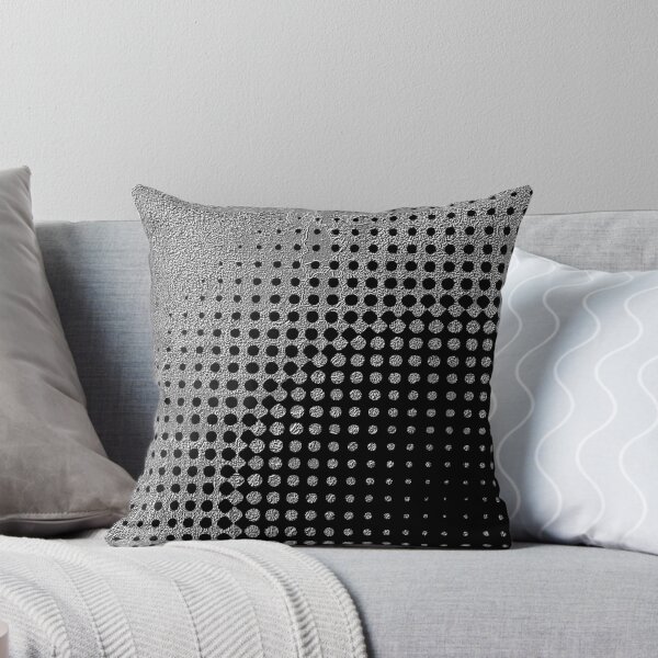 Item preview, Silver black halftone designed and sold by Bazarstreet.
