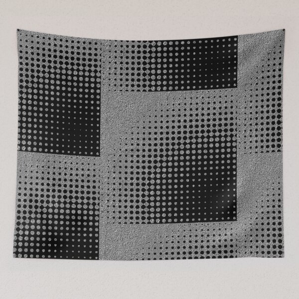 Item preview, Silver black halftone designed and sold by Bazarstreet.