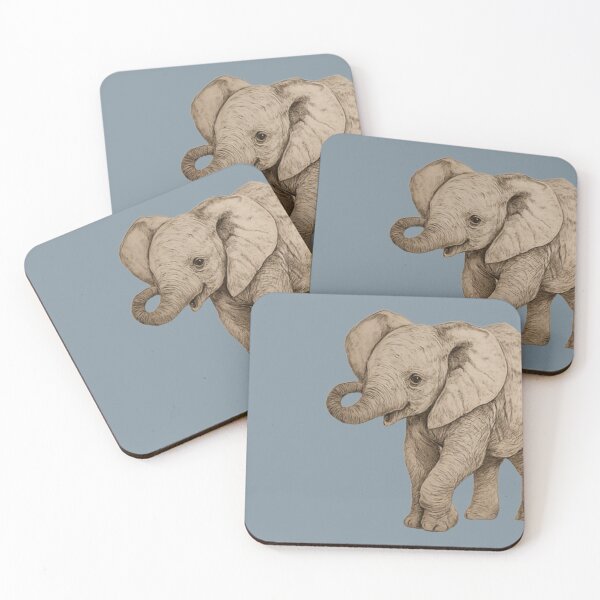 Item preview, Curled Trunk Elephant Sticker/L2D  designed and sold by L2Dcreations.