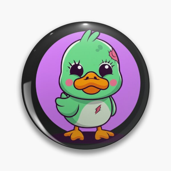 Item preview, Cute Chibi Duck Zombie Halloween T-Shirt – Funny Kawaii Pastel Animal Design designed and sold by ColorSplash123.