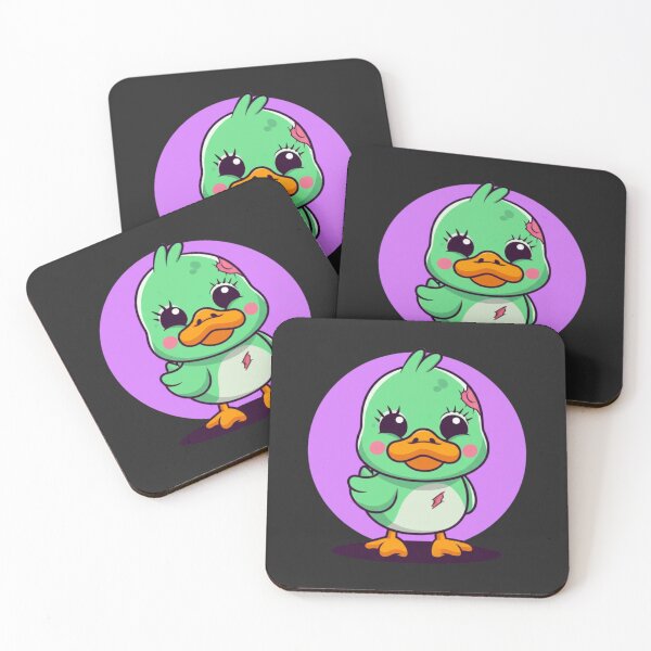 Item preview, Cute Chibi Duck Zombie Halloween T-Shirt – Funny Kawaii Pastel Animal Design designed and sold by ColorSplash123.