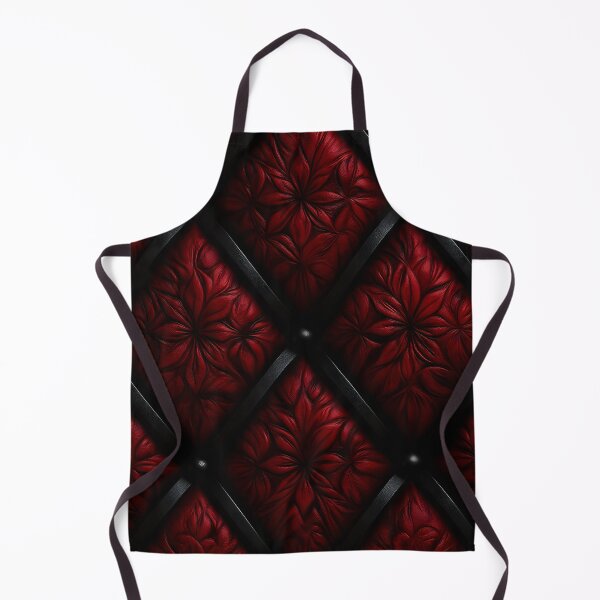 Item preview, Crimson Leather Grid designed and sold by Kaleidoscope Print.