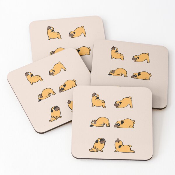 Item preview, Pug Yoga for Lower Back  designed and sold by Huebucket.
