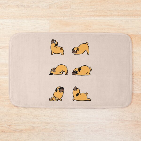 Item preview, Pug Yoga for Lower Back  designed and sold by Huebucket.