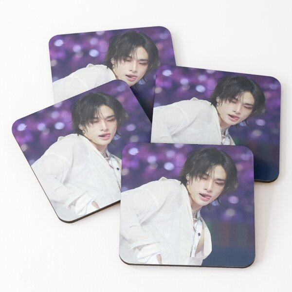 Item preview, Hyunjin boyfriend purple valentine Stray Kids CEREMONY hyunpic magazine cover photocard karma dominATE ethereal SKZ kpop designed and sold by Kpop-Noona.