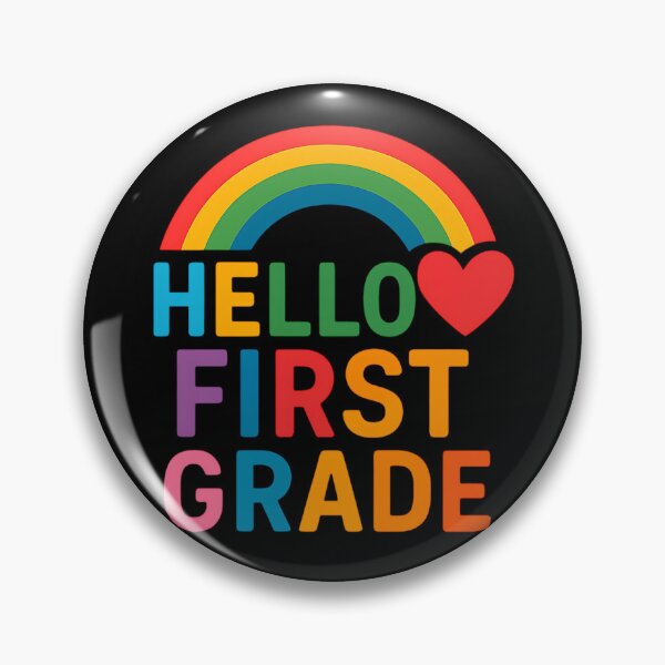 Item preview, Hello First Grade Rainbow Back to School Design designed and sold by GracefulPODshop.