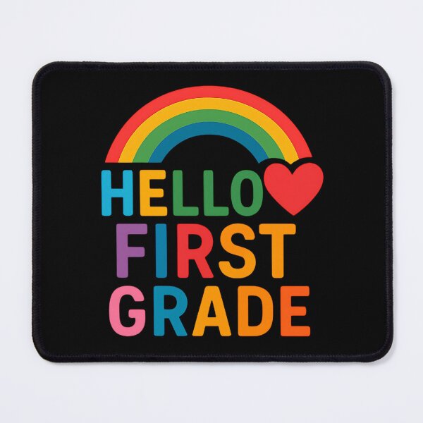 Item preview, Hello First Grade Rainbow Back to School Design designed and sold by GracefulPODshop.
