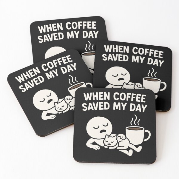 Item preview, Funny Coffee Cartoon Meme Shirt When Coffee Saved My Day designed and sold by Weorus.
