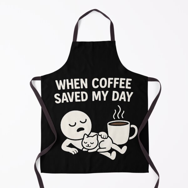 Item preview, Funny Coffee Cartoon Meme Shirt When Coffee Saved My Day designed and sold by Weorus.
