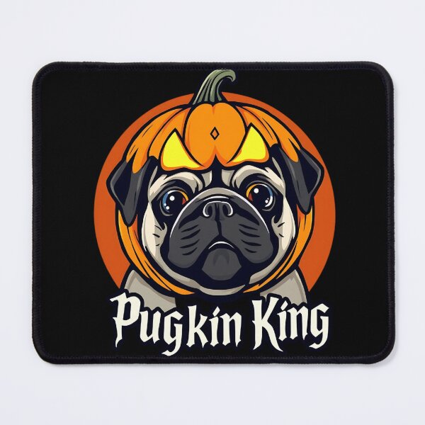 Artikelvorschau, Pugkin King – Lustiges Halloween Mops Motiv entworfen und verkauft von nbg2012.