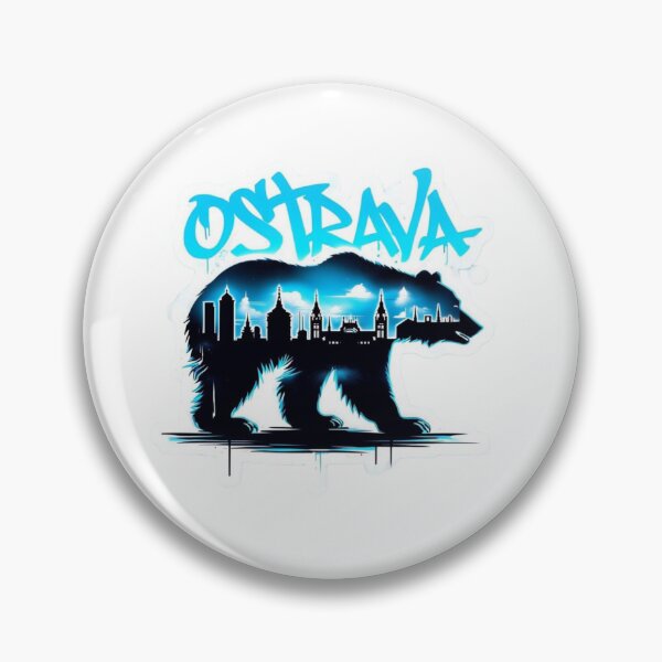 Item preview, Ostrava Bear Sticker – Premium Reloaded Gift Edition designed and sold by Imaginarium of Chaos falcon88 .