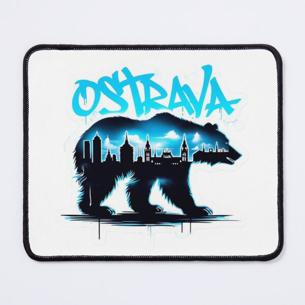 Item preview, Ostrava Bear Sticker – Premium Reloaded Gift Edition designed and sold by Imaginarium of Chaos falcon88 .