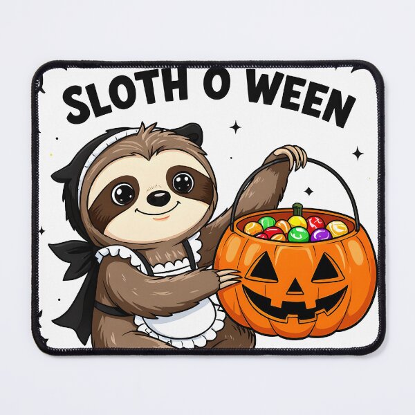 Item preview, sloth o ween girl barmaid cute sloth cartoon design designed and sold by SmashingDeals.