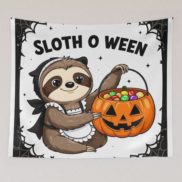 Item preview, sloth o ween girl barmaid cute sloth cartoon design designed and sold by SmashingDeals.