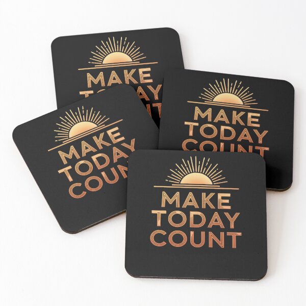 Item preview,  Make Today Count Inspirational T-Shirt Design designed and sold by MofazStyle.