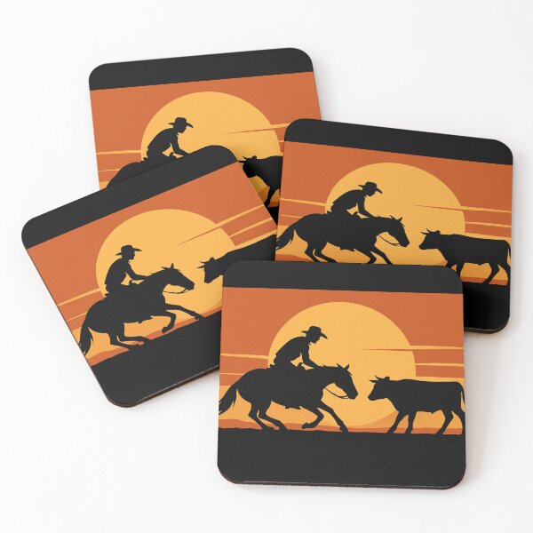 Item preview, Cutting horse - retro sunset designed and sold by DamioPolArt.