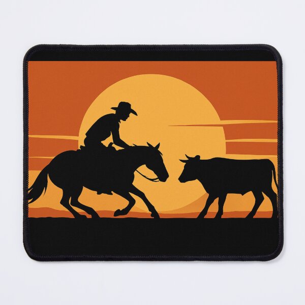 Item preview, Cutting horse - retro sunset designed and sold by DamioPolArt.