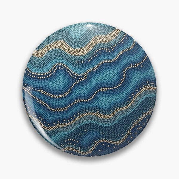 Item preview, Aboriginal Inspired Dot Art - Beach Waves designed and sold by GrinGalore.