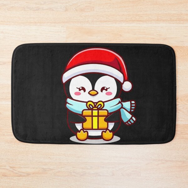 Item preview, Cute Chibi Penguin Santa Christmas Kawaii Holiday Design designed and sold by ColorSplash123.