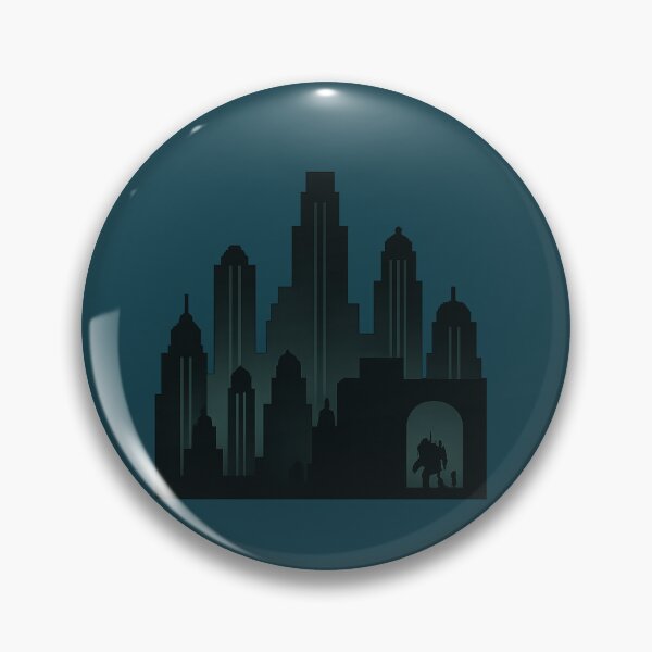 Item preview, Rapture Silhouette Cityscape – Transparent Background Design designed and sold by Bratak.