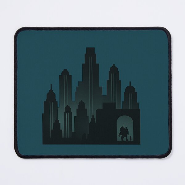 Item preview, Rapture Silhouette Cityscape – Transparent Background Design designed and sold by Bratak.