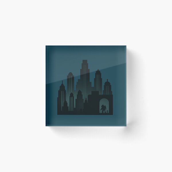 Item preview, Rapture Silhouette Cityscape – Transparent Background Design designed and sold by Bratak.