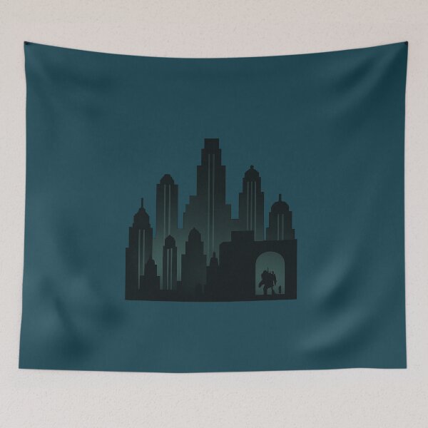 Item preview, Rapture Silhouette Cityscape – Transparent Background Design designed and sold by Bratak.