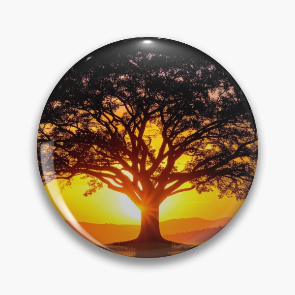 Item preview, A lonely tree with a beautiful sunset designed and sold by PattaZone.