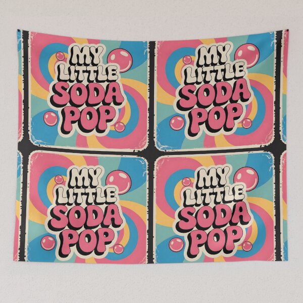 Item preview, My Little Soda Pop – Retro Bubble Fun Design designed and sold by EmeraldeaDesign.