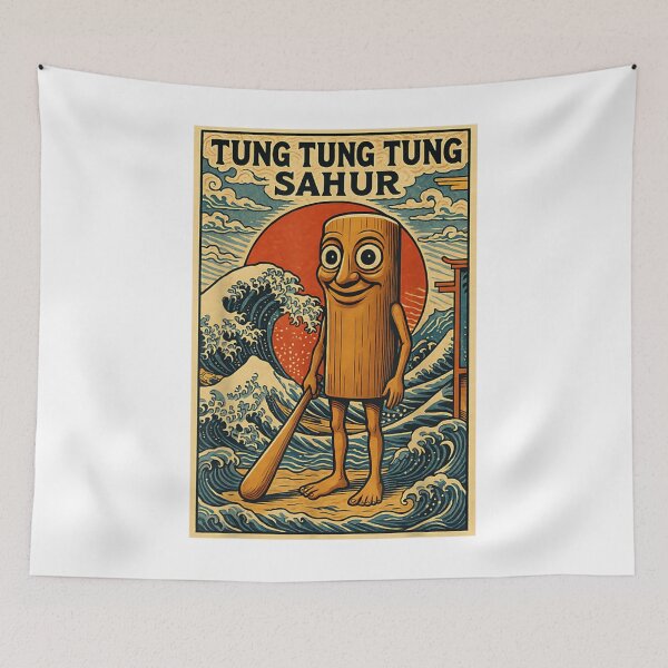 Item preview, Tung Tung Tung Sahur - Italian Brainrot Meme designed and sold by Randierlach.