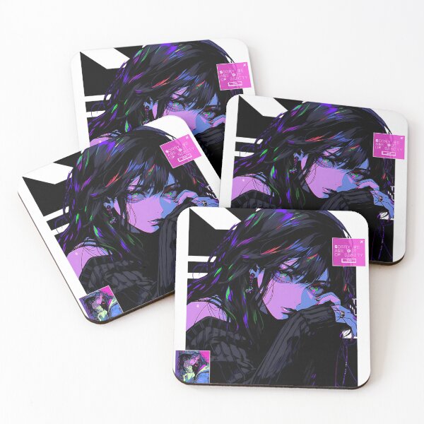 Item preview, Chronically Online Cyberpunk Anime Girl designed and sold by clovisprice.