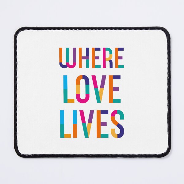 Item preview, Where Love Lives – Colorful Urban Typography designed and sold by TipTop GFX.