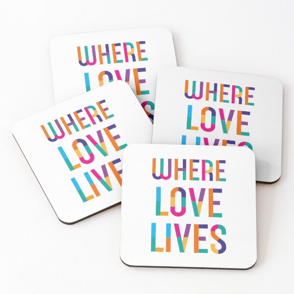 Item preview, Where Love Lives – Colorful Urban Typography designed and sold by TipTop GFX.