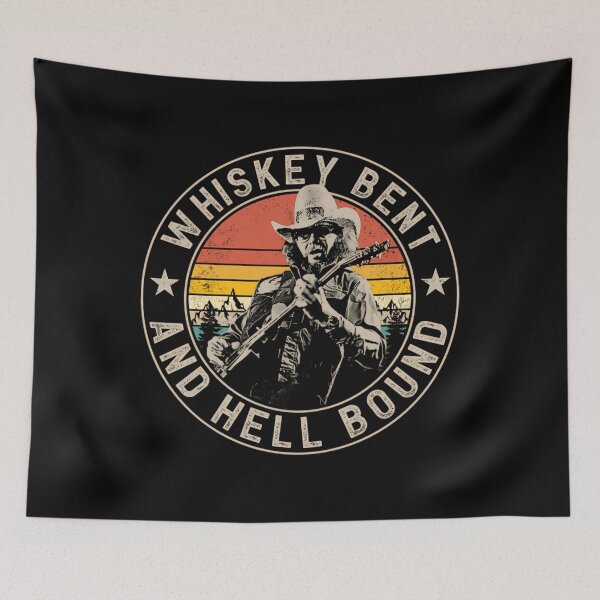 Item preview,  Outlaw Whiskey Hank Jr Vintage Fans Gifts  designed and sold by ralicalehihie.