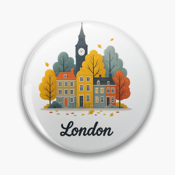 Item preview, London Autumn Cityscape Illustration designed and sold by SnapLabDesigns.