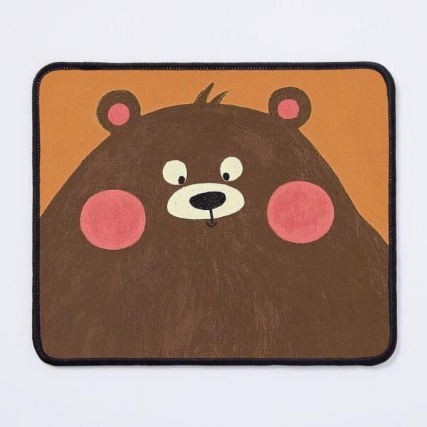 Item preview, Chubby Surprised Brown Bear Illustration designed and sold by kelsangstudio.