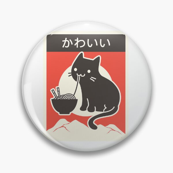 Item preview, Kawaii Vintage Style Japenese Ramen Cat designed and sold by clovisprice.