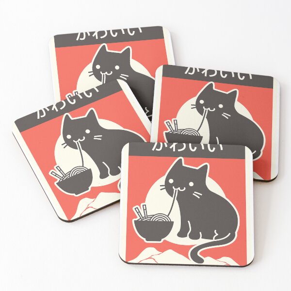 Item preview, Kawaii Vintage Style Japenese Ramen Cat designed and sold by clovisprice.