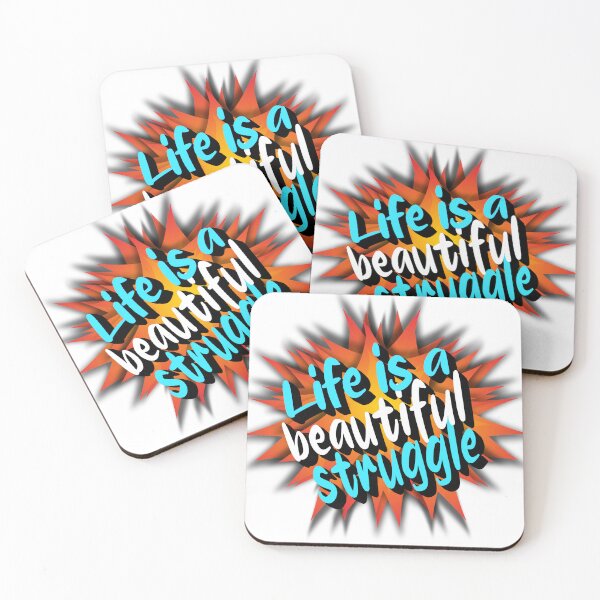 Item preview, Life Is a Beautiful Struggle Quote – Inspirational Strength and Growth Design designed and sold by ArtsyExplorer.