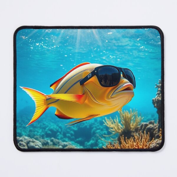 Artikelvorschau, Fisch mit Sonnenbrille entworfen und verkauft von Tanu Biswas.