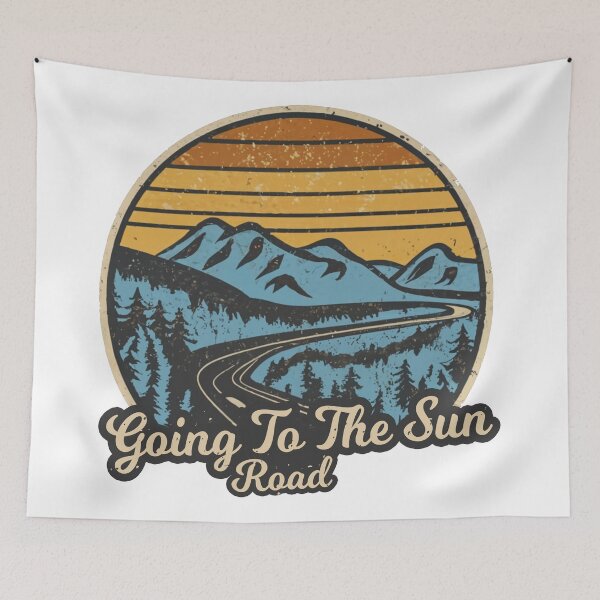Item preview, Going To The Sun Road Montana Retro designed and sold by Esskay Designs.