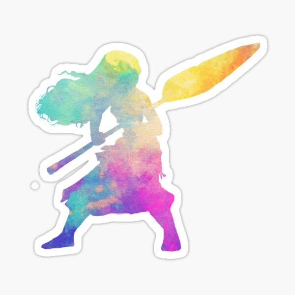 Character inspired Hawaiian Princess Sticker