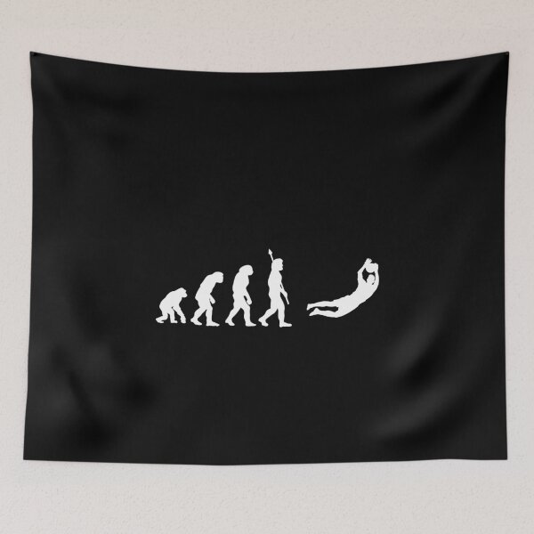 Item preview, Football Goalkeeper Evolution Funny Soccer Goalie Darwin designed and sold by StrideSuccess.